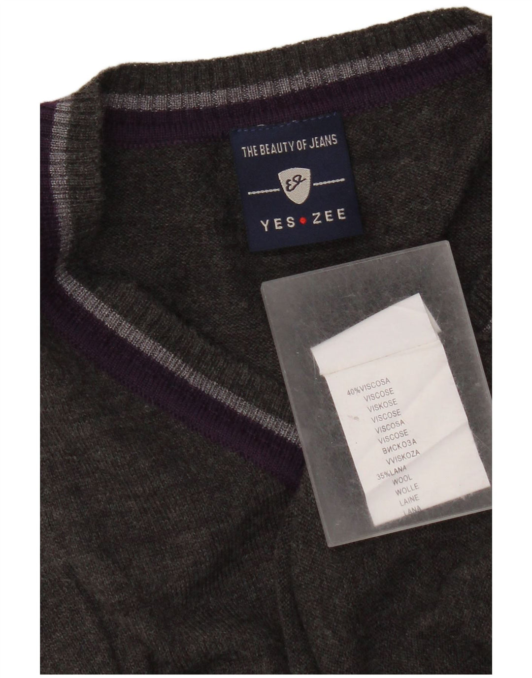 Yes Zee Hombre Chaleco Tank Top XL Gris Viscosa