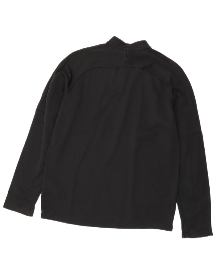 Nike Dri Fit - Chándal con cremallera y cuello para niños, 13-14 años, XL, negro