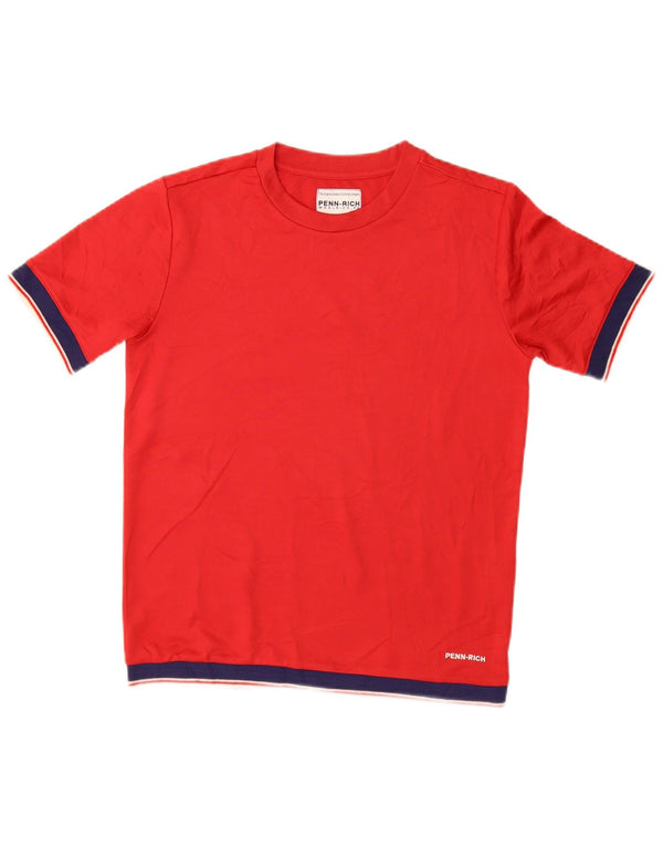 PENN-RICH Camiseta para mujer Top UK 10 Small Red Poliéster