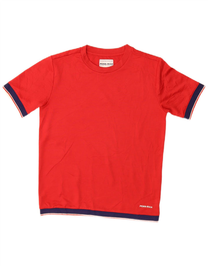 PENN-RICH Camiseta para mujer Top UK 10 Small Red Poliéster