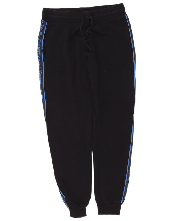 Kappa Hombre Tezenis Graphic Pantalones De Chándal Joggers Medium Negro Algodón