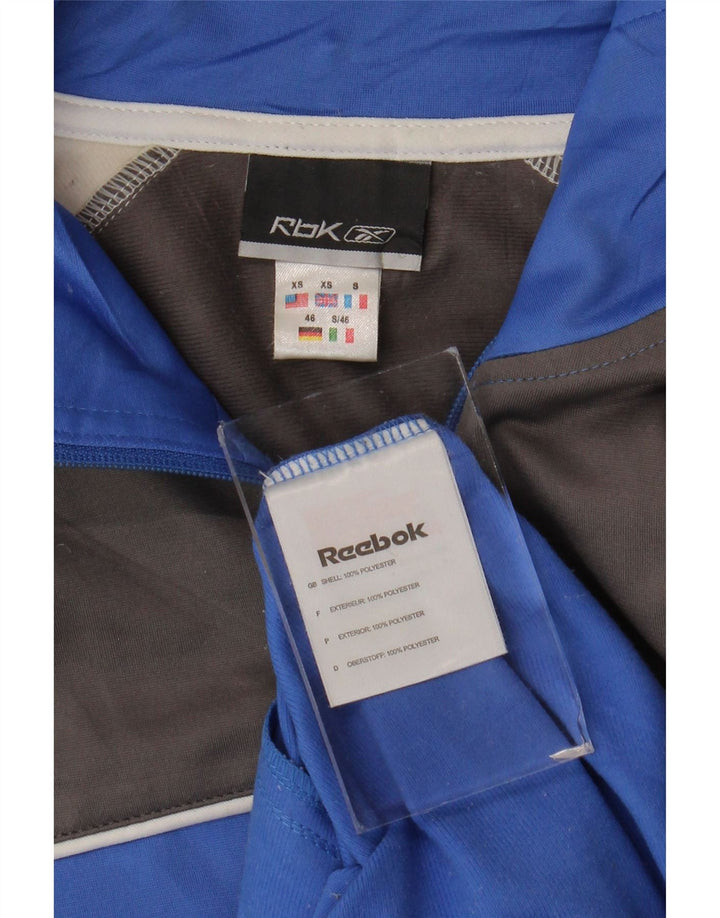 Reebok Hombre Chándal Top Jacket XS Azul Colorblock Poliéster