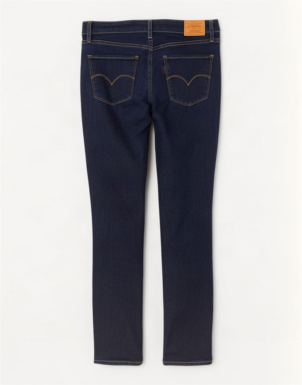 Vaqueros Levi's Mujer 721 De Tiro Alto Skinny W30 L28 Lyocell Azul Marino