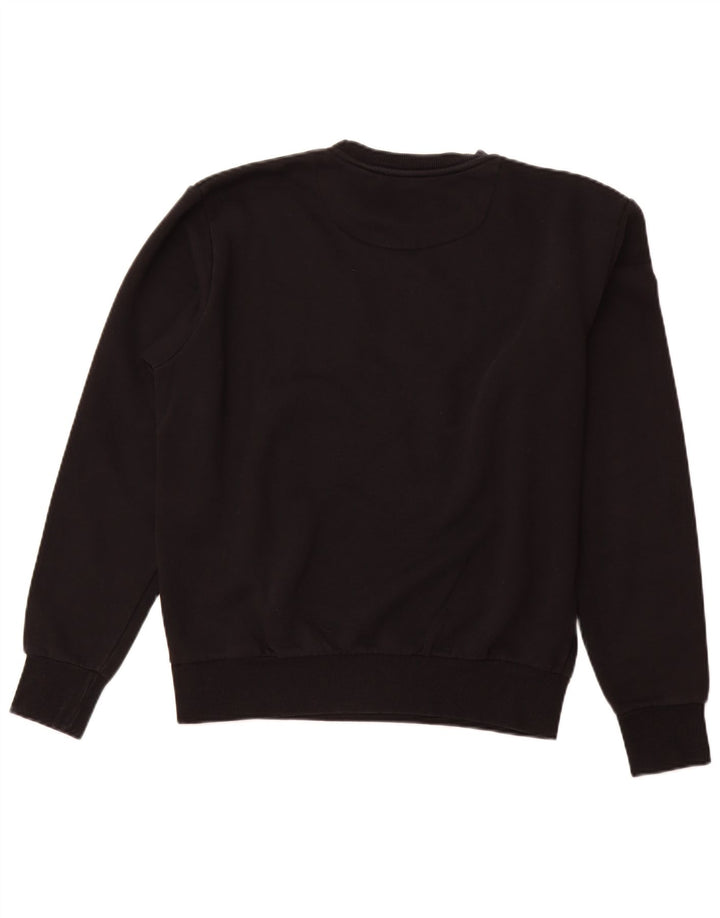 ELLESSE Hombre Sudadera Gráfica Jersey Grande Algodón Negro
