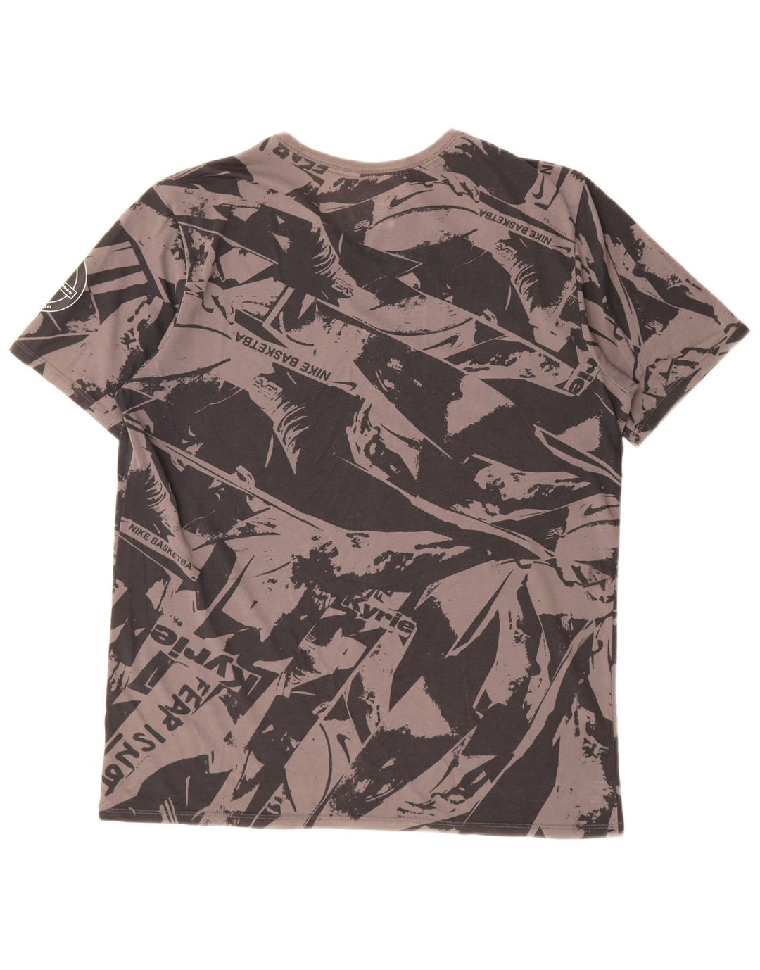 Nike Dri Fit - Camiseta con estampado abstracto para hombre, talla grande, color gris