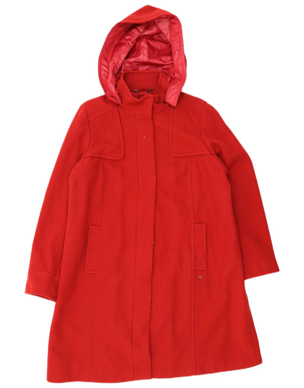 Marina Sport Abrigo extragrande con capucha para mujer Talla 25 Lana virgen roja grande