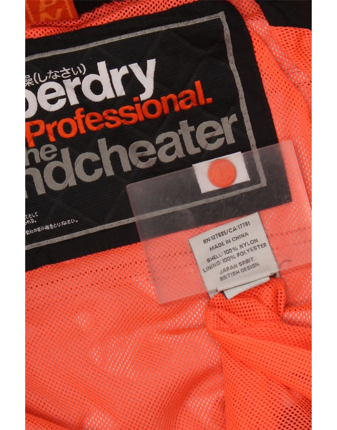 Superdry Chaqueta Cortavientos The Windcheater para Mujer UK 46 Large Nylon Negro