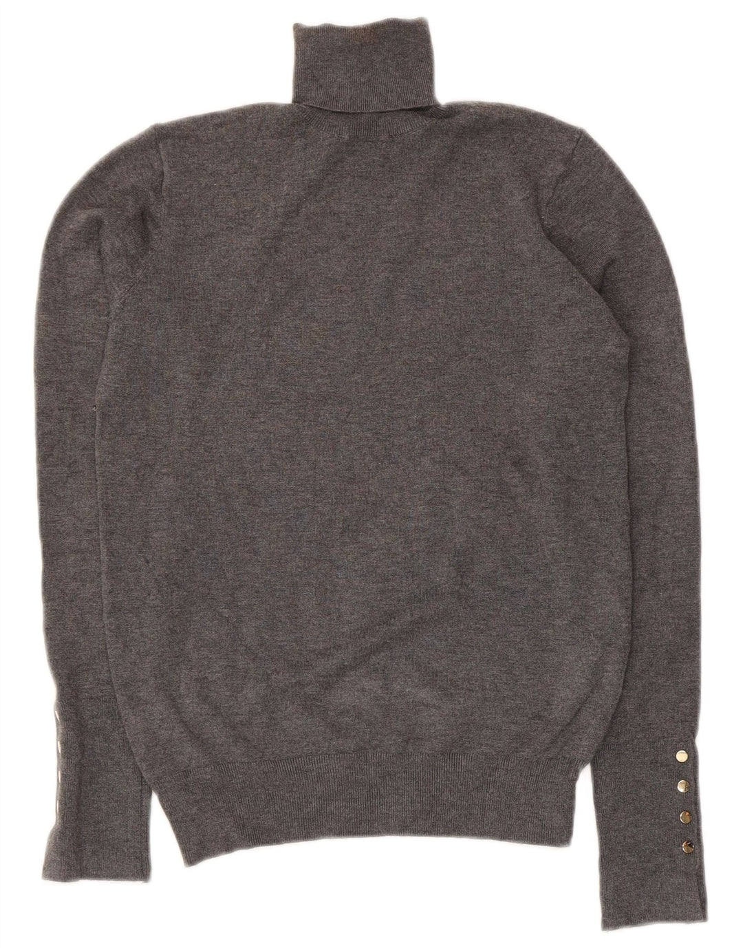 Zara Mujer Roll Neck Jumper Sweater UK 8 Small Gris