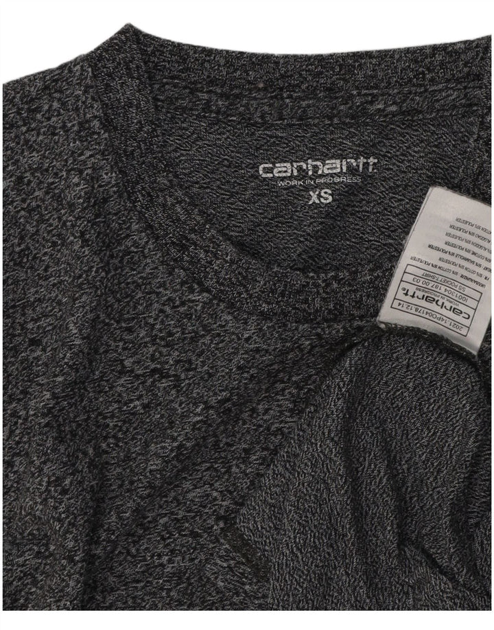 CARHARTT Camiseta para hombre Top XS Algodón moteado gris