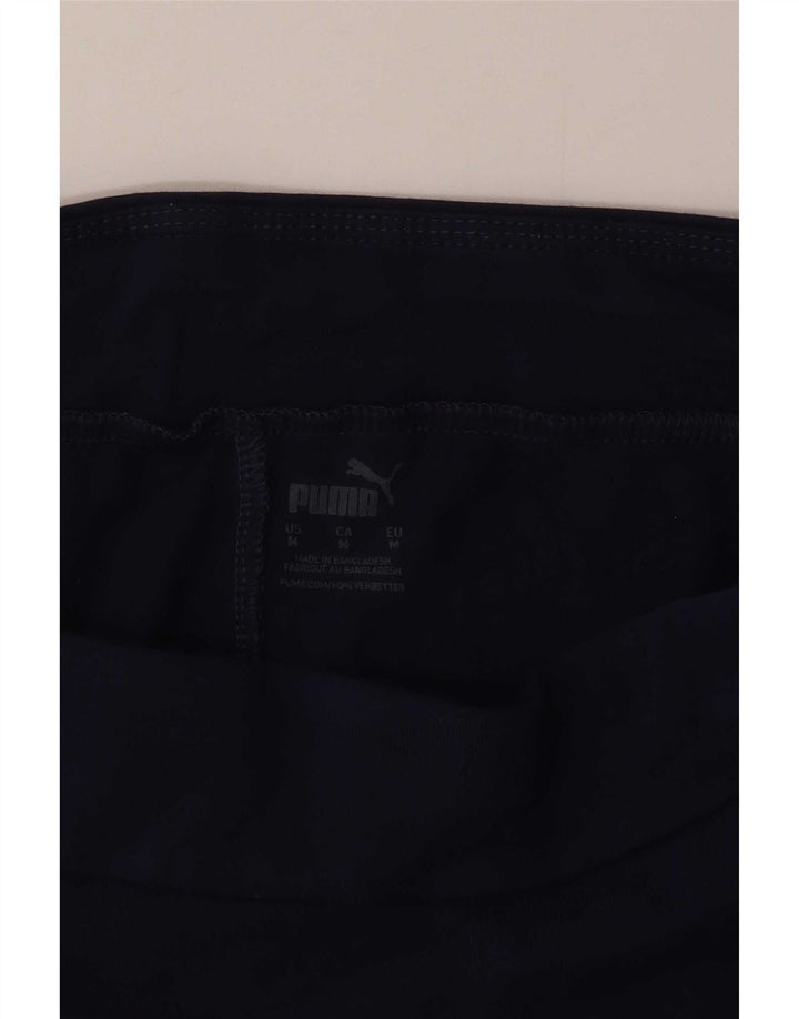 Puma Leggings gráficos para mujer UK 12 Medium Azul marino Algodón