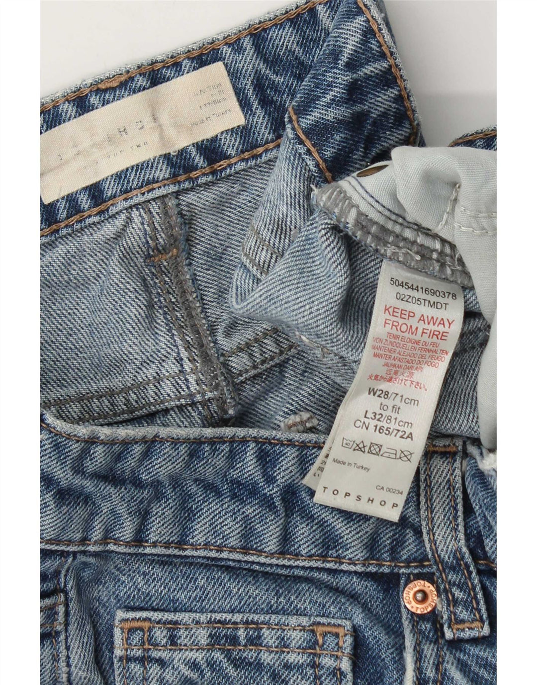 Vaqueros Bootcut Mujer Topshop W28 L32 Algodón Azul