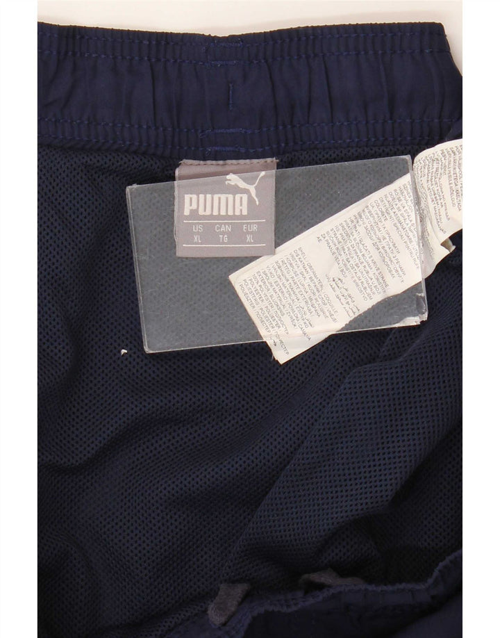 Puma Pantalones cortos deportivos gráficos para hombre XL Poliéster azul marino