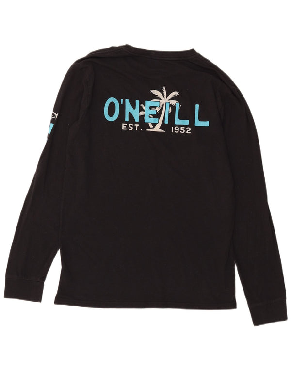 O'Neill Mens Graphic Top Manga Larga Algodón Negro Mediano