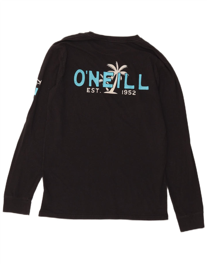 O'Neill Mens Graphic Top Manga Larga Algodón Negro Mediano