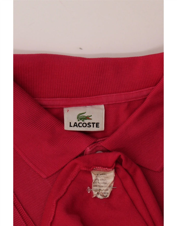 LACOSTE Polo para hombre Talla 7 2XL Algodón rosa