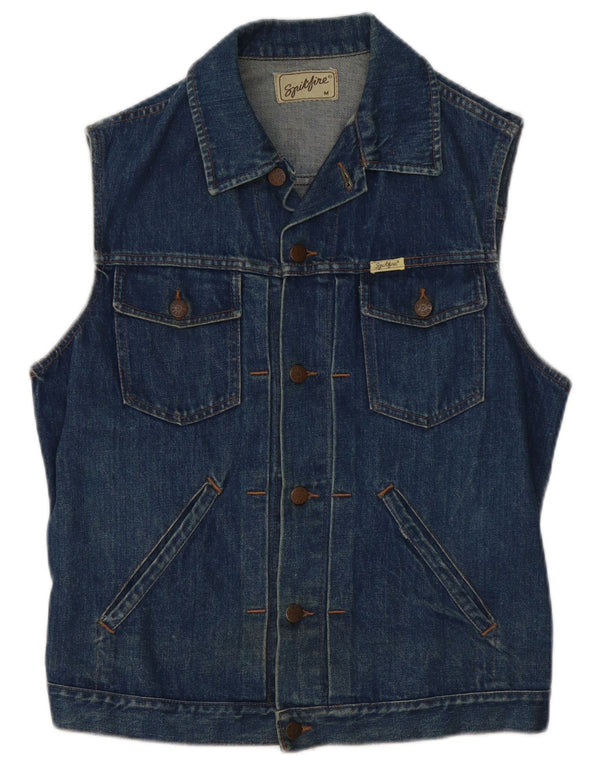Spitfire Chaleco vaquero para hombre UK 38 Medium Azul marino