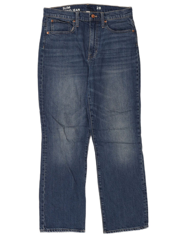 Vaqueros ajustados para mujer J. Crew W28 L30 Algodón azul