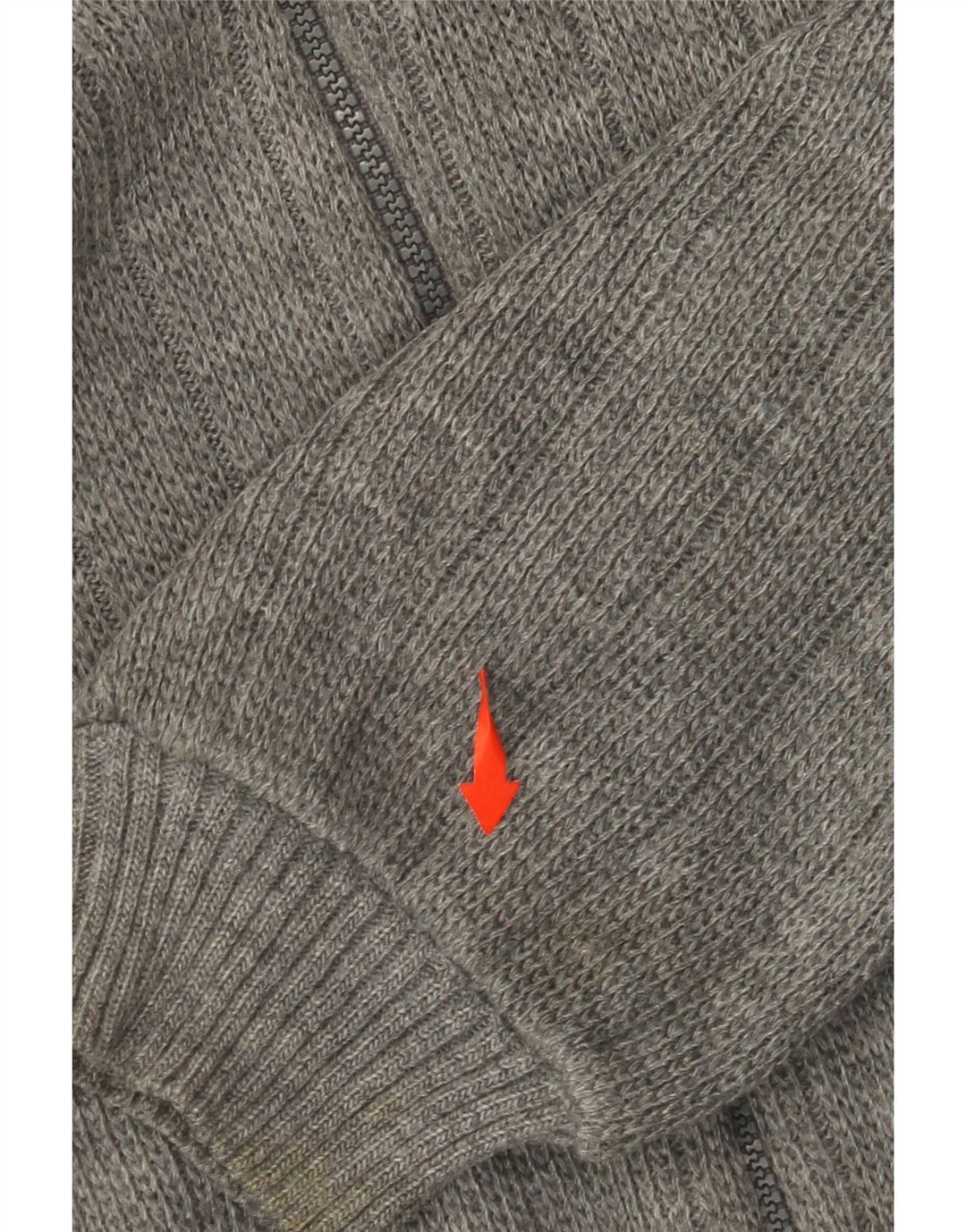 VINTAGE Suéter cárdigan para mujer Reino Unido 18 XL Bloque de color gris