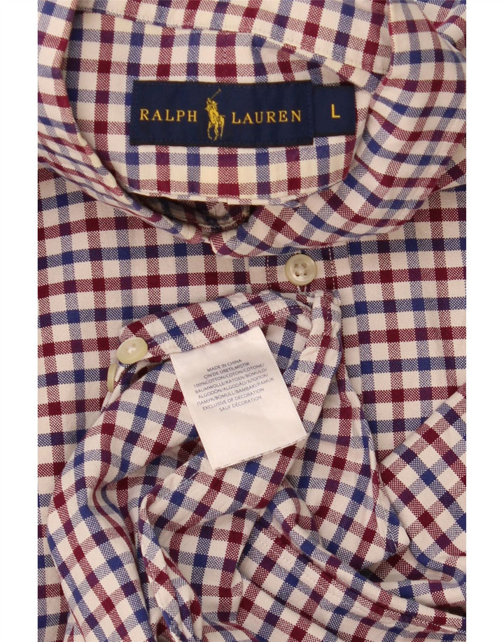 Camisa Polo Ralph Lauren Hombre Grande Cuadros Multicolor Algodón