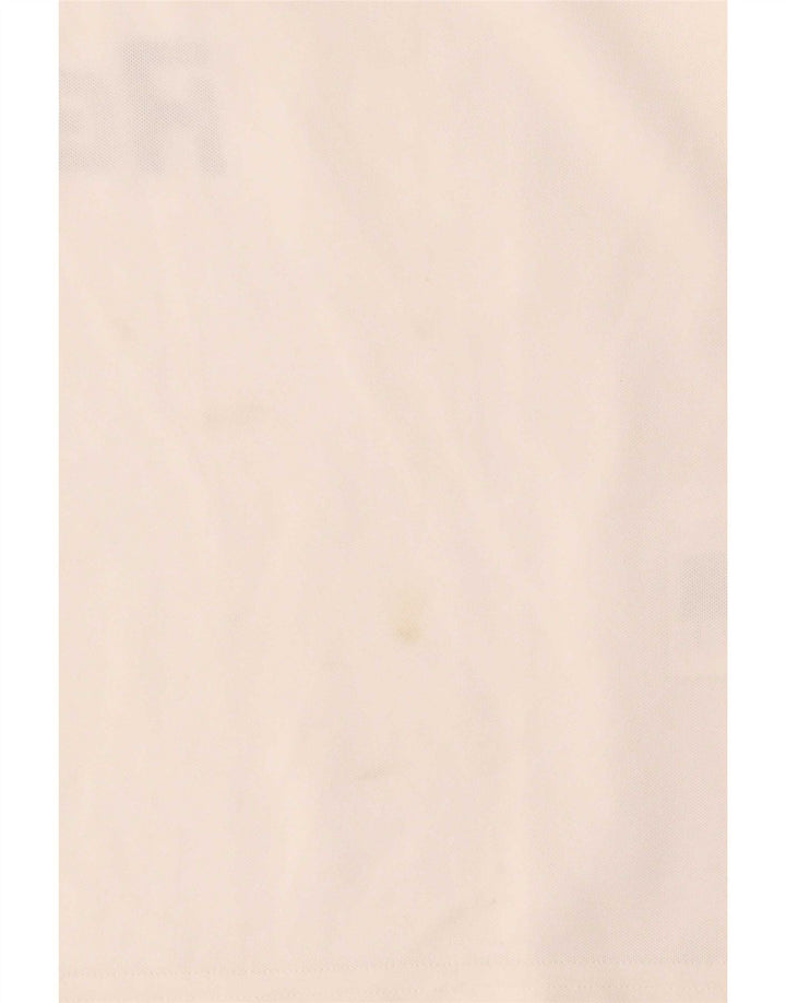 Adidas - Camiseta gráfica para hombre, talla pequeña, poliéster blanco