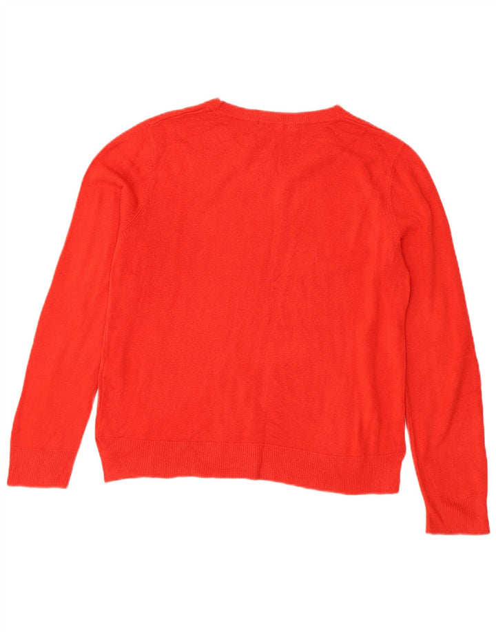 Marks & Spencer Suéter tipo jersey con cuello barco para mujer Reino Unido 44 Grande Acrílico rojo