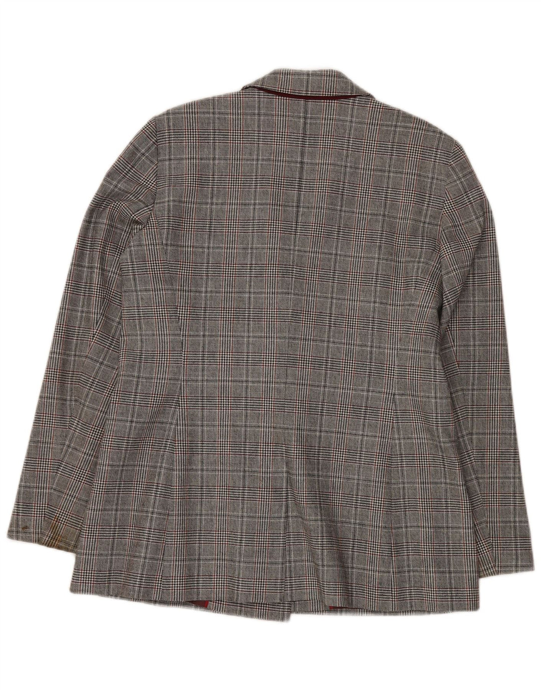 JIGSAW Chaqueta tipo blazer con doble botonadura para mujer UK 40 Large Grey Houndstooth