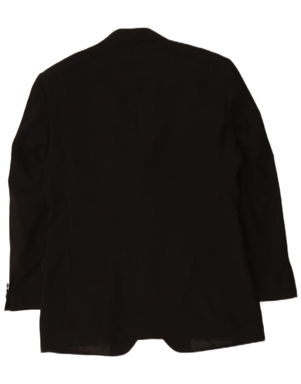 Marks & Spencer Chaqueta tipo blazer de 2 botones para hombre UK 40 Mediano Poliéster negro