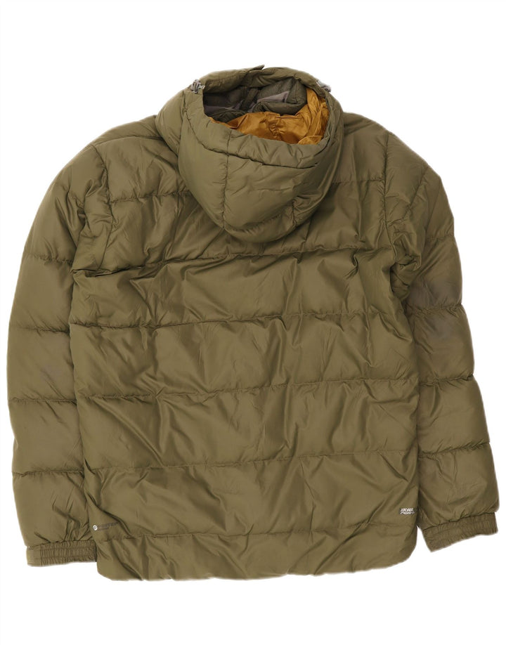 Chaqueta acolchada con capucha Rab para hombre UK 38 Medium Khaki Polyamide
