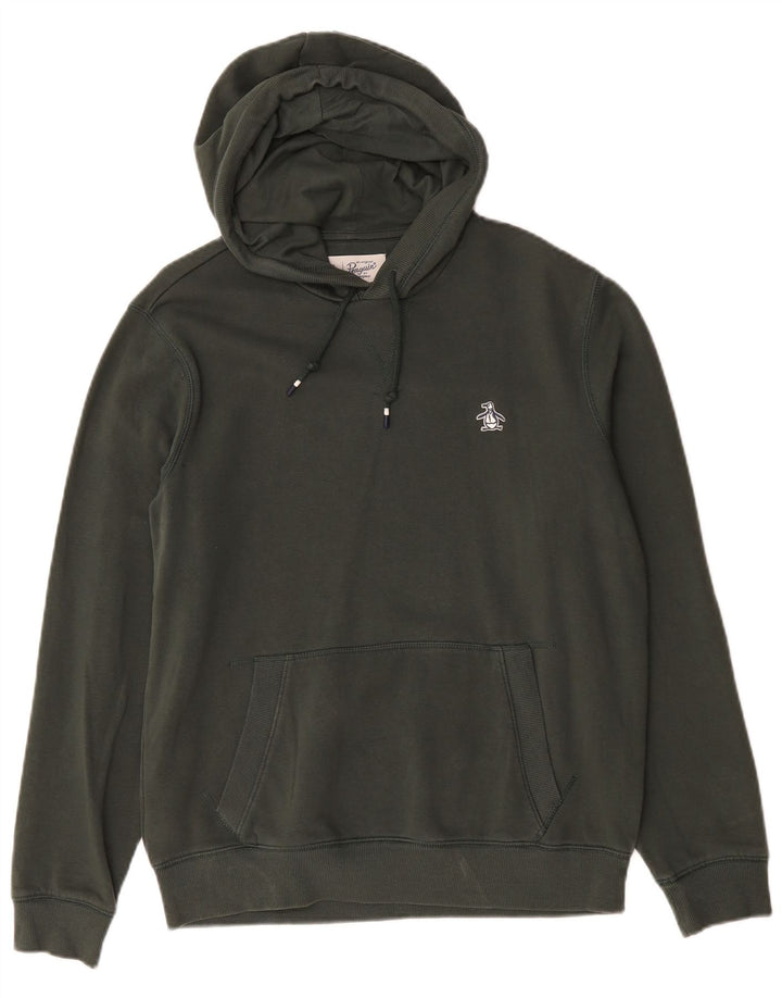 PENGUIN Sudadera con capucha para hombre Jersey pequeño de algodón verde