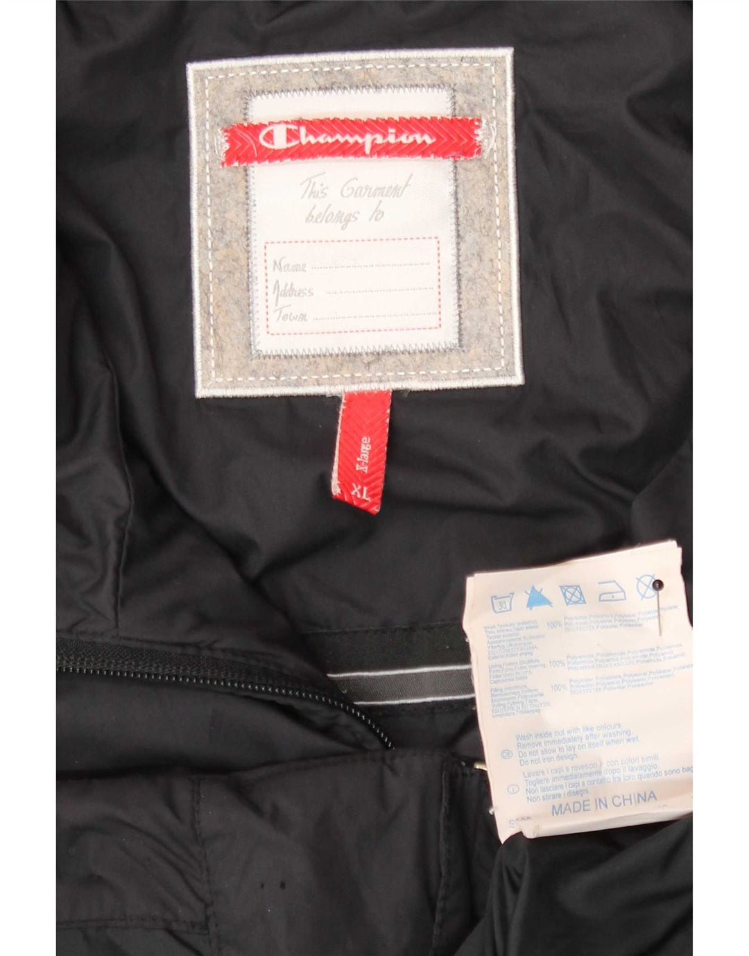 Champion Chaqueta acolchada para mujer ES 40 XL Poliéster negro