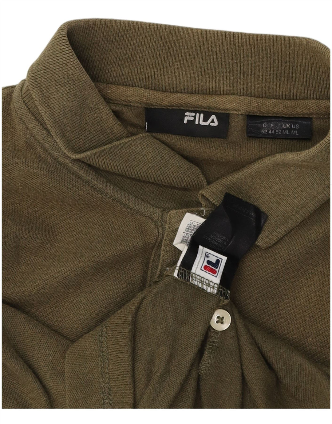 FILA Polo Hombre Algodón Caqui Medio