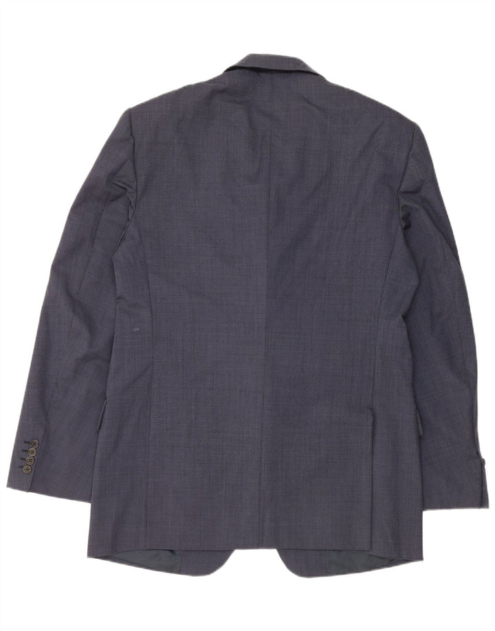 Burberry Chaqueta tipo blazer de 3 botones para hombre IT 54 Grande Lana azul marino