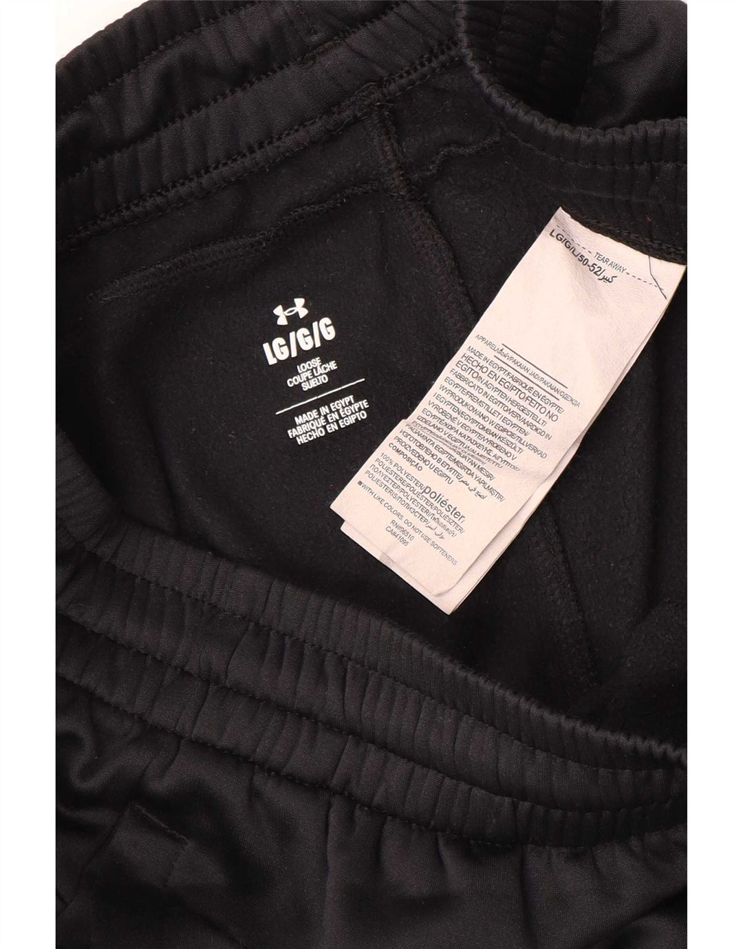 Under Armour Pantalones de chándal para hombre Joggers Large Poliéster negro