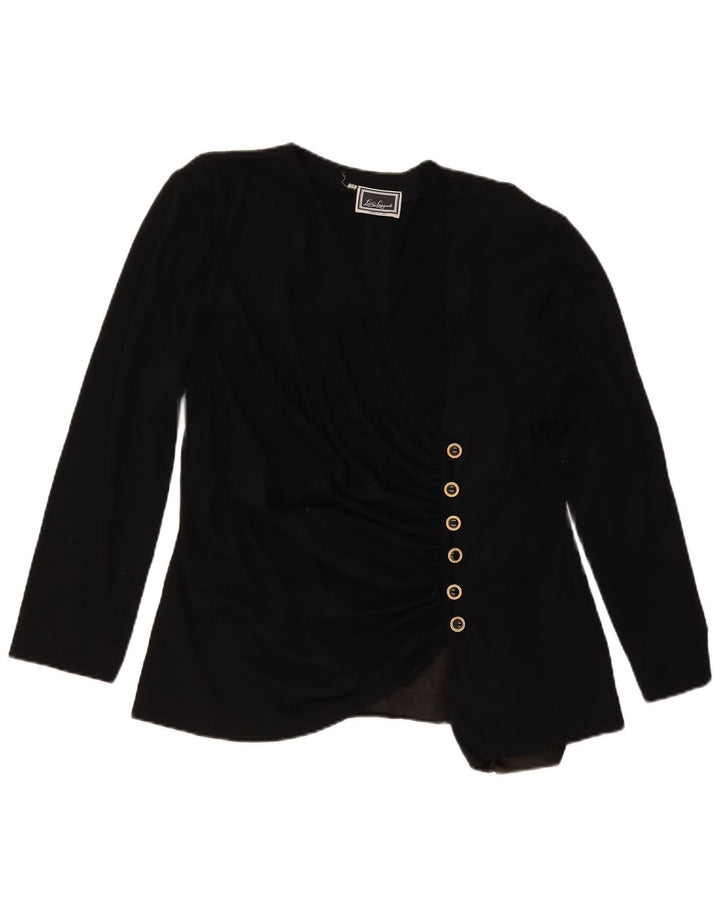 Luisa Spagnoli Blusa para mujer IT 52 2XL Negro