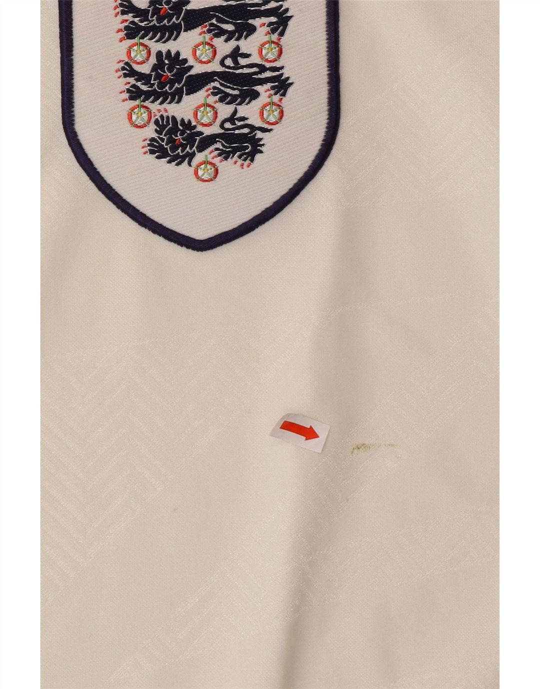 UMBRO Polo gráfico de local de Inglaterra 1993-1994 para hombre XL Blanco Poliéster