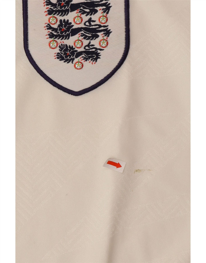 UMBRO Polo gráfico de local de Inglaterra 1993-1994 para hombre XL Blanco Poliéster