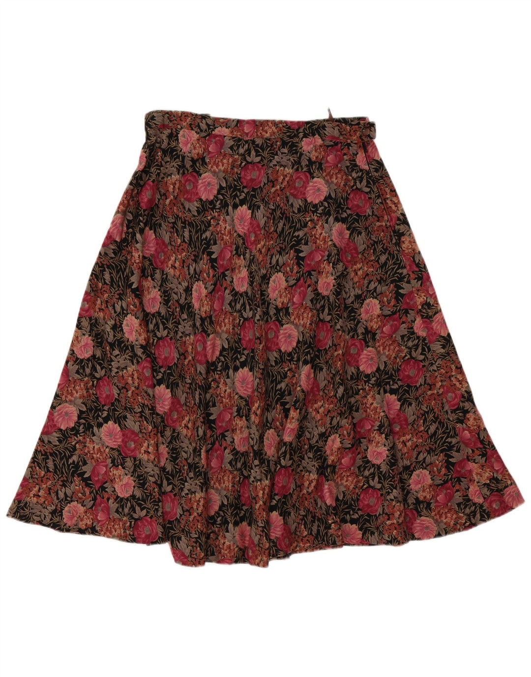 Vintage mujer A-Line falda W30 medio rosa floral