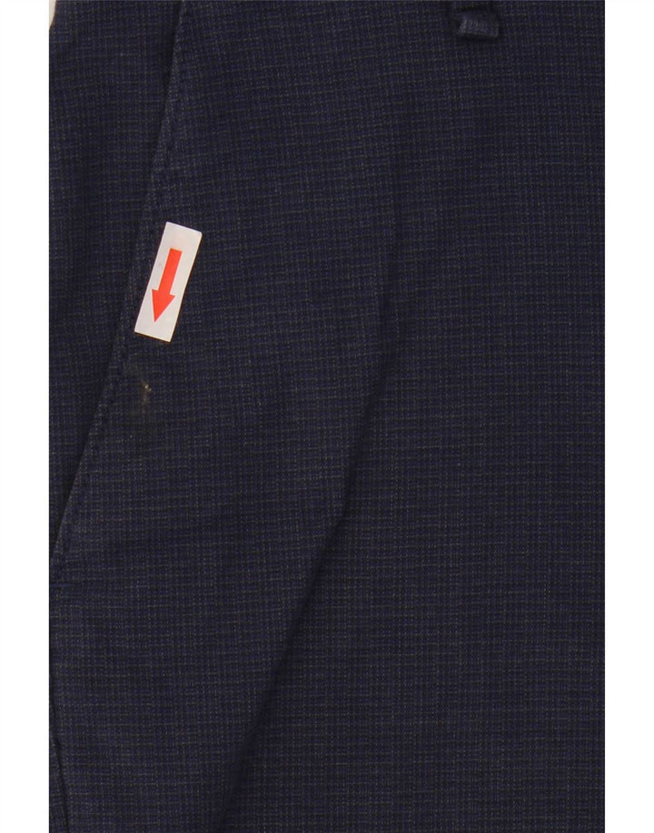 Pantalones cortos chinos Calvin Klein para hombre W36 Large Navy Blue Check