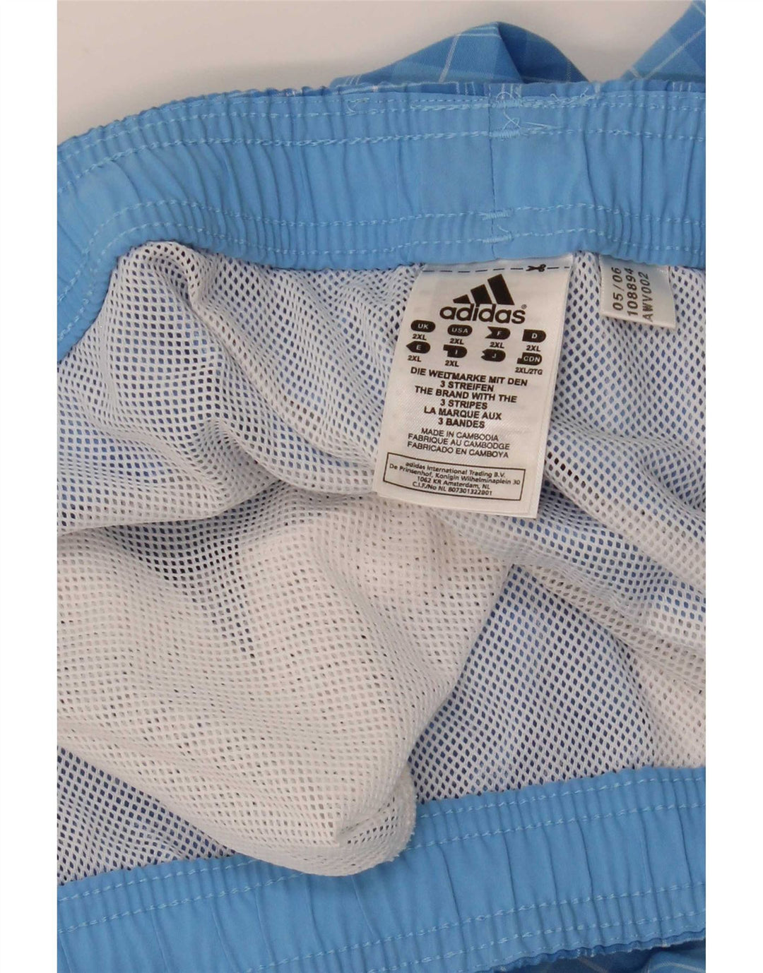 Adidas - Bañador para hombre, talla 2XL, color azul, poliéster