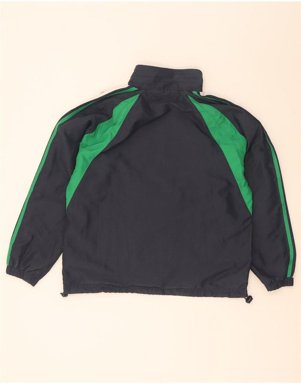 Umbro Hombre Chándal Top Chaqueta Pequeña Azul Marino Colorblock Poliéster