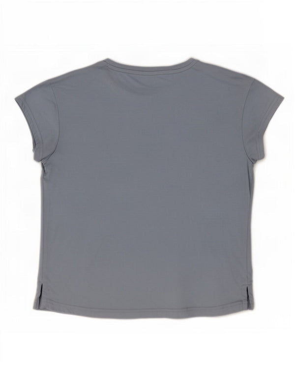Puma Camiseta gráfica para mujer Top UK 10 Small Blue Poliéster