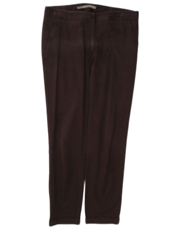 Zara Mujer Pantalón Chino Tapered EU 40 Medium W30 L27 Marrón