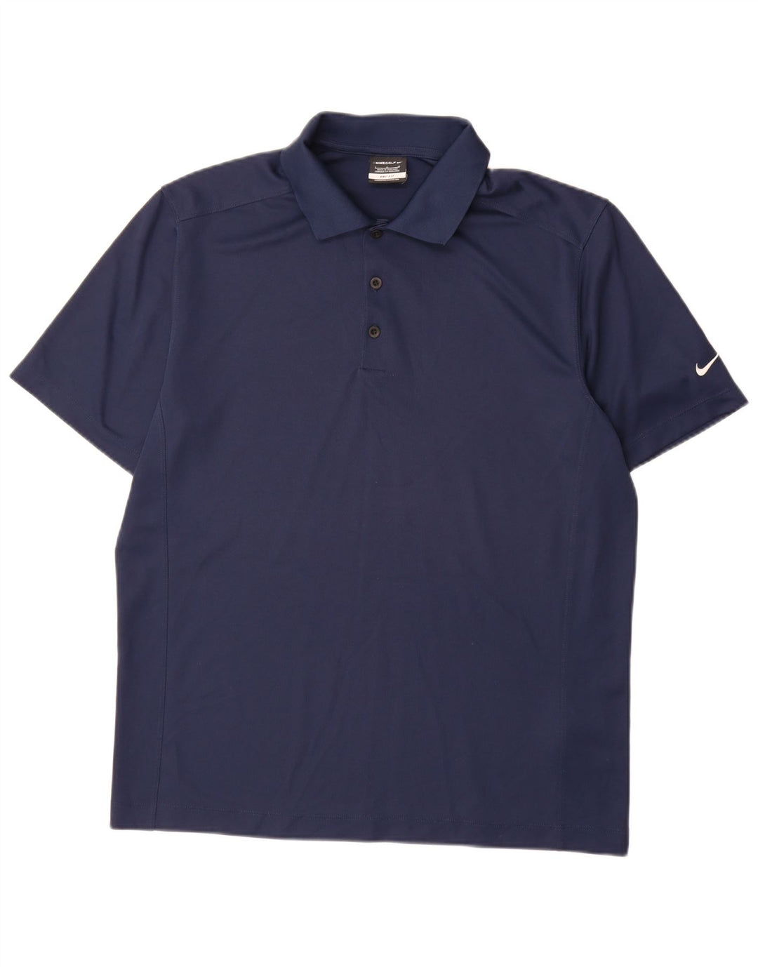 Nike Polo Dri Fit para hombre, talla grande, poliéster azul marino