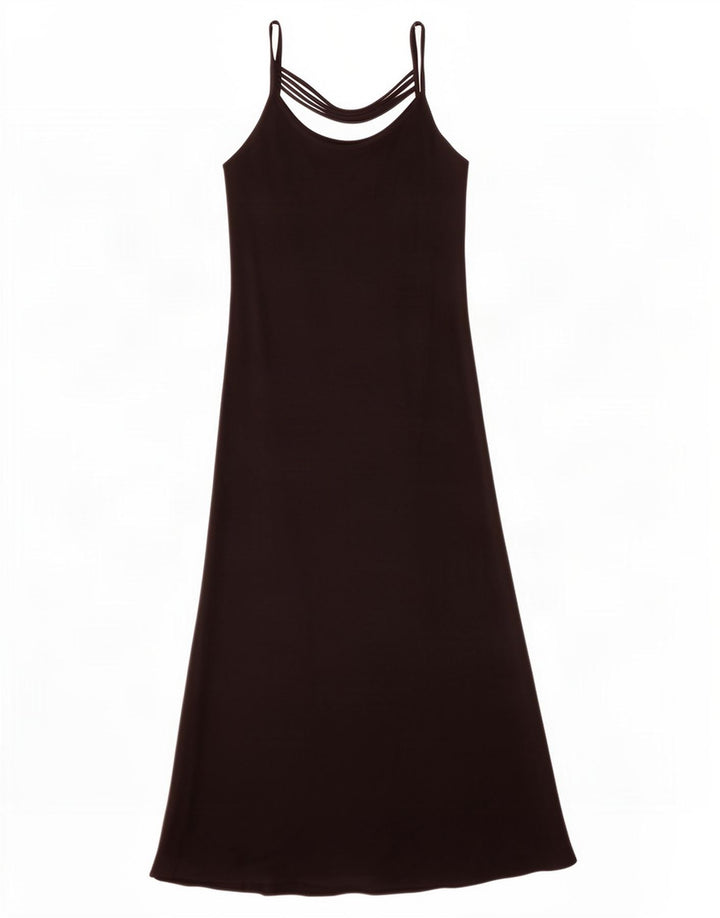 Just Elegance Vestido largo sin mangas para mujer UK 46 Grande Poliéster negro