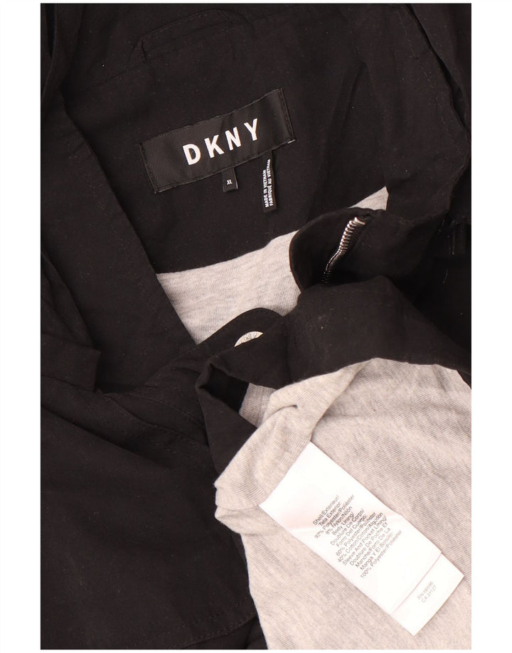 Chubasquero con capucha para mujer Dkny ES 40 XL Poliéster negro