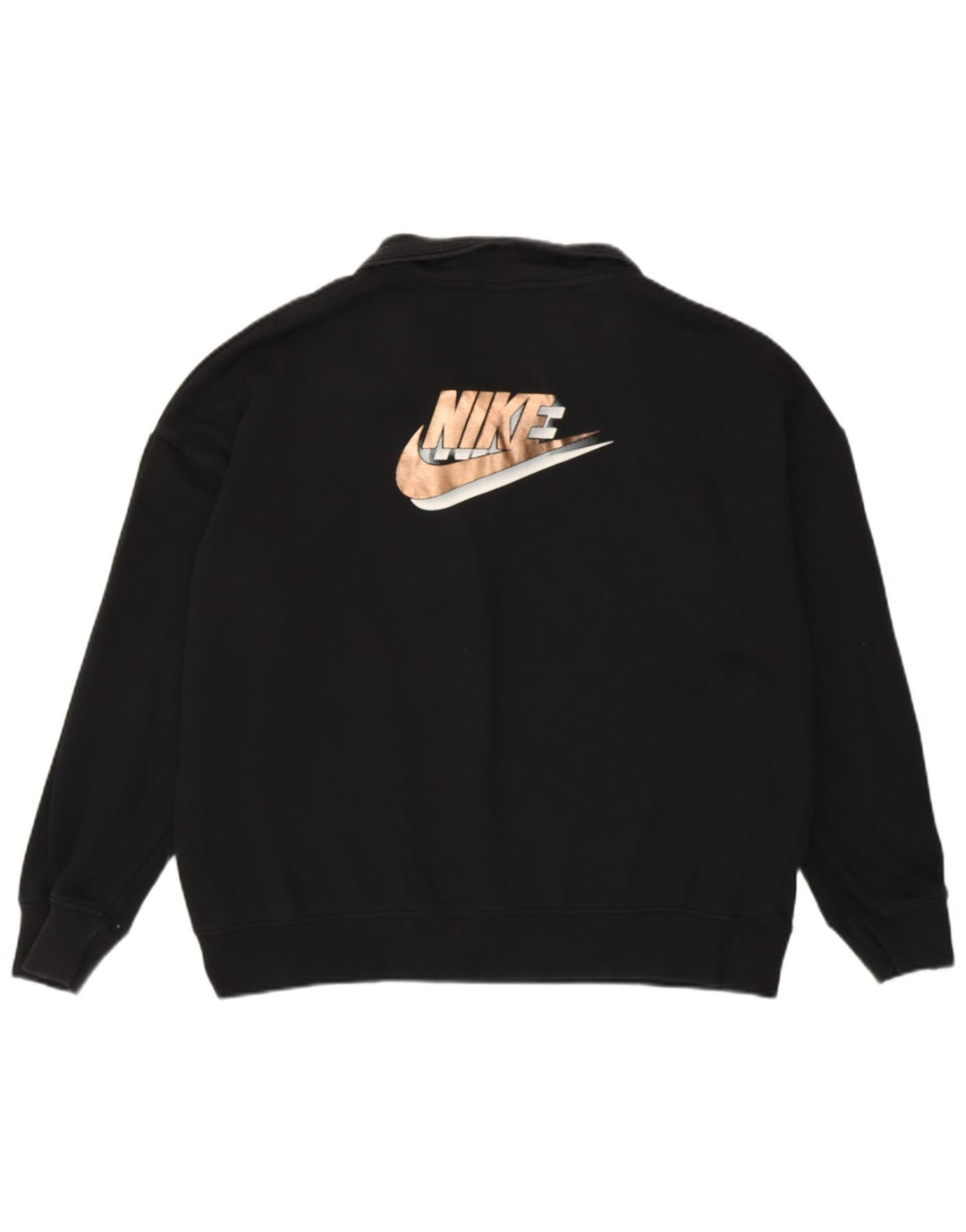 NIKE Sudadera con gráfico extragrande para mujer, talla 40, talla M, color negro