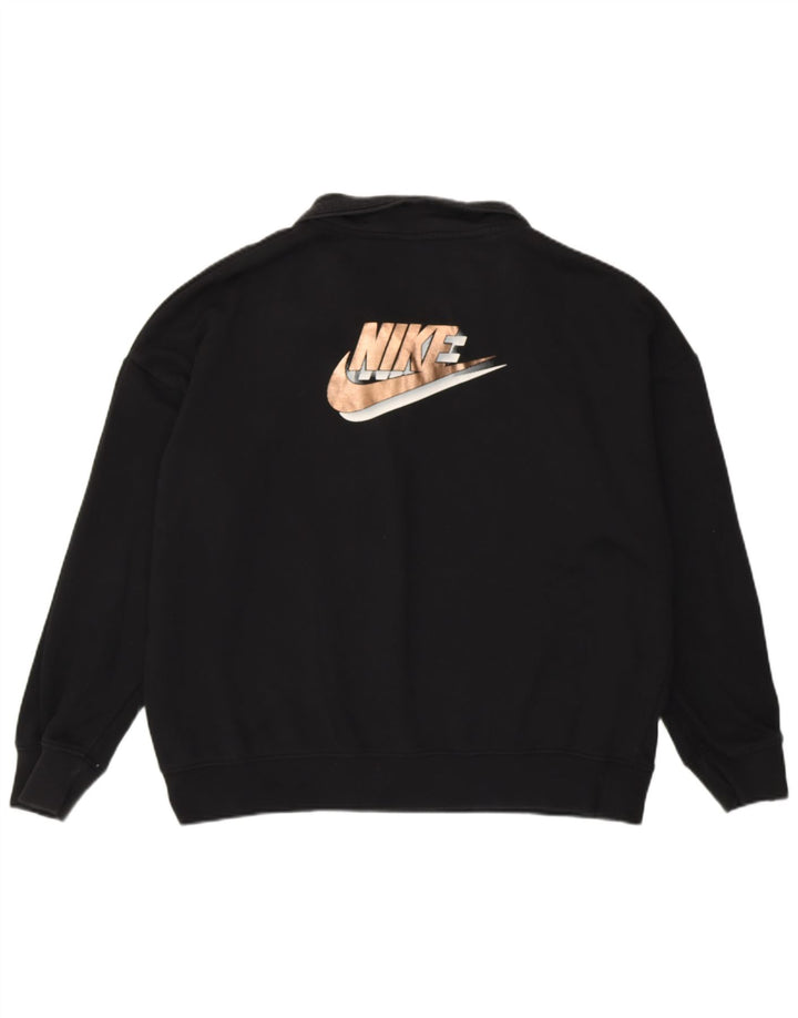 NIKE Sudadera con gráfico extragrande para mujer, talla 40, talla M, color negro