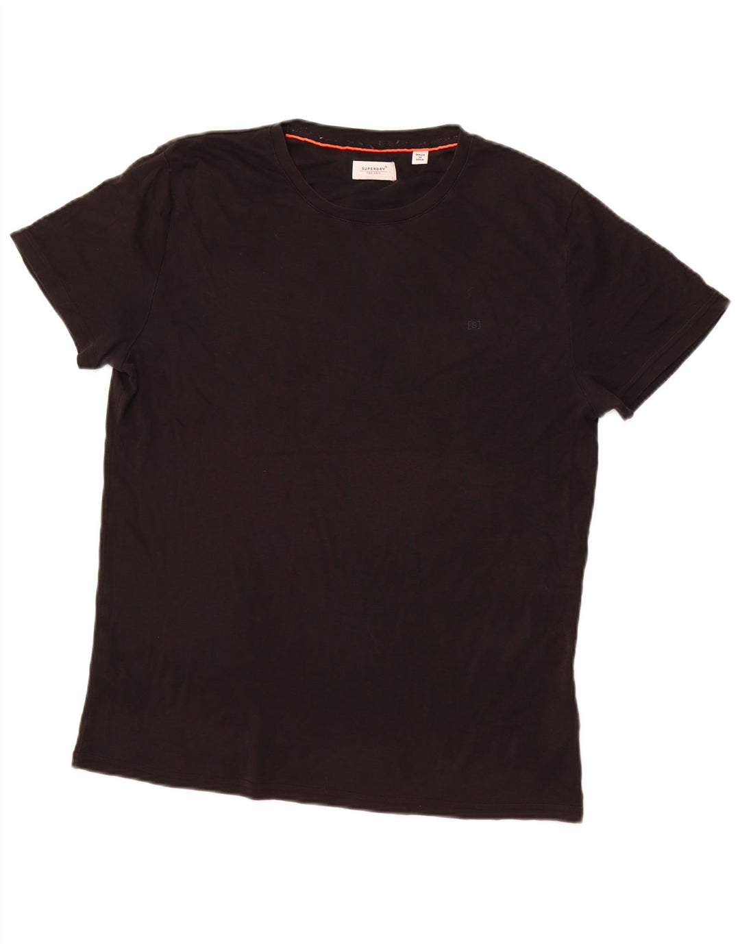 Superdry Camiseta para hombre Top grande de algodón negro