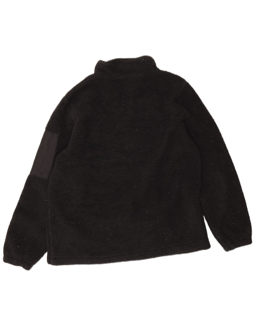 Fila Jersey de forro polar con cuello y cremallera para mujer UK 44 Mediano Poliéster negro