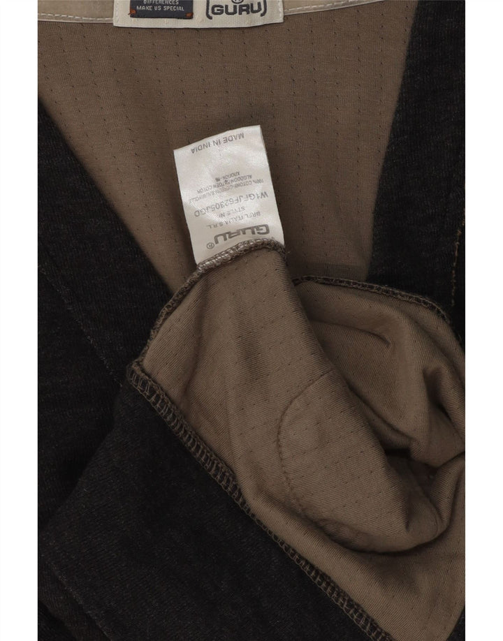 Guru Cárdigan para hombre pequeño de algodón gris